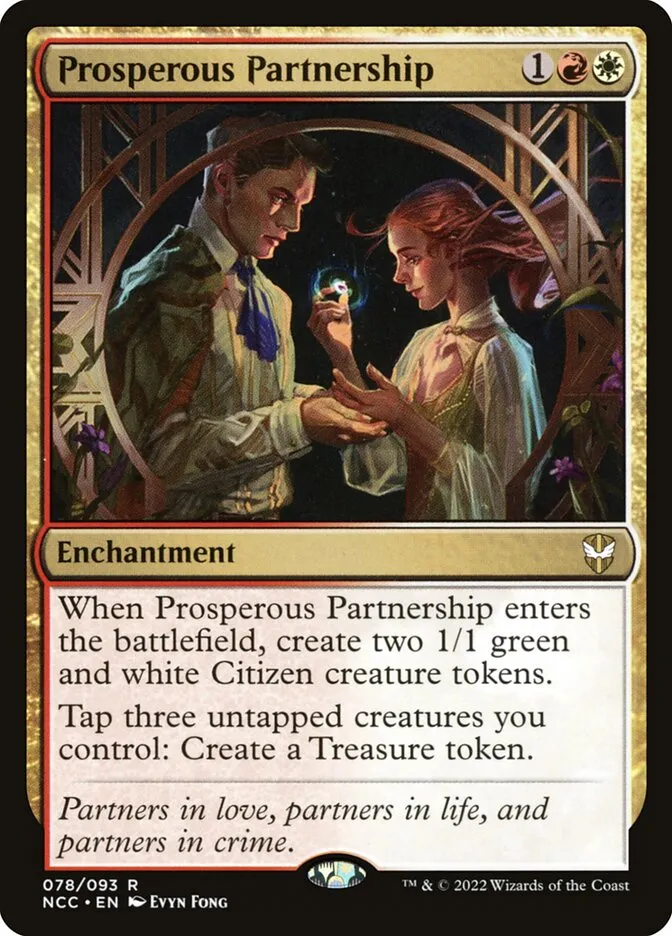 2022 New Capenna Commander Prosperous Partnership #78 rare card image