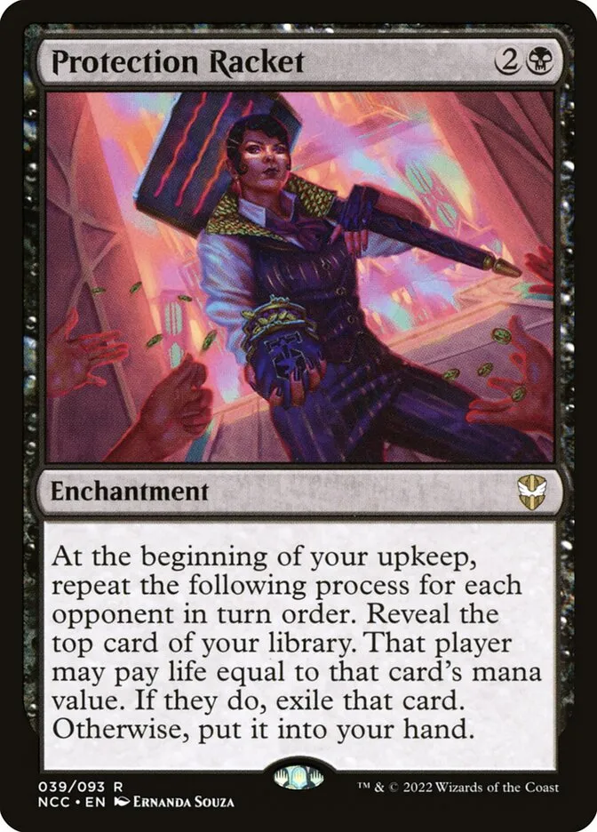 2022 New Capenna Commander Protection Racket rare #39 rare card image