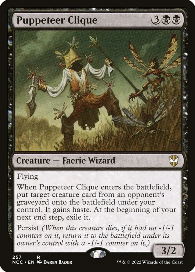 2022 New Capenna Commander Puppeteer Clique #257 rare card image