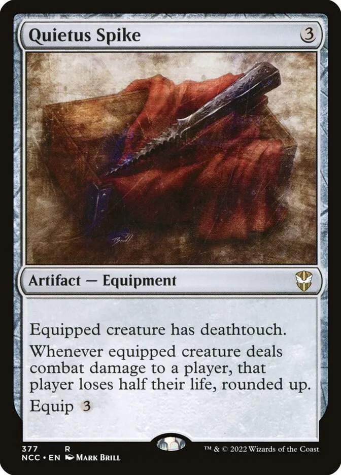 2022 New Capenna Commander Quietus Spike #377 rare card image