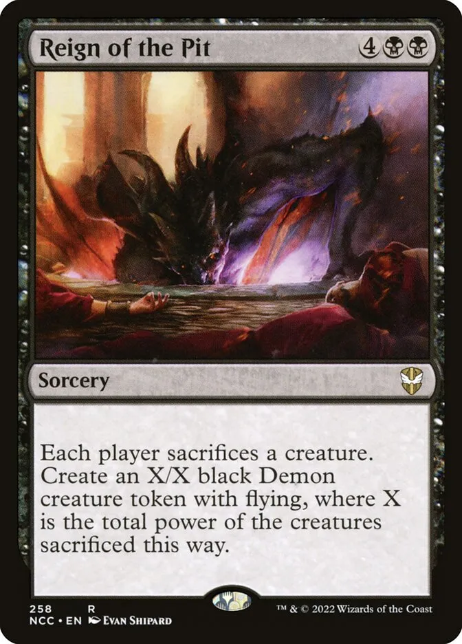 2022 New Capenna Commander Reign of the Pit #258 rare card image
