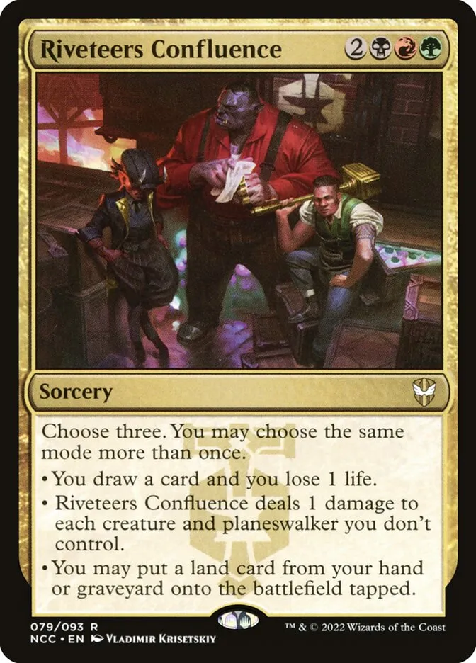 2022 New Capenna Commander Riveteers Confluence rare #79 rare card image