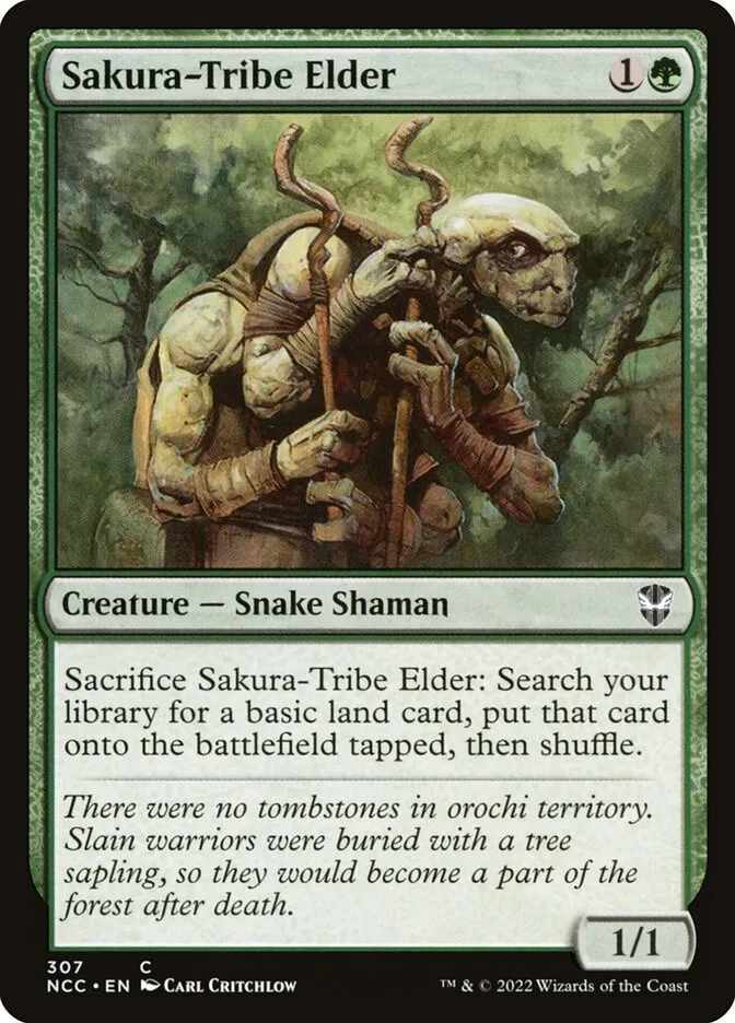2022 New Capenna Commander Sakura-Tribe Elder #307 common card image