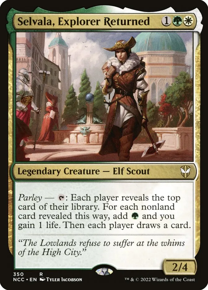 2022 New Capenna Commander Selvala, Explorer Returned #350 rare card image