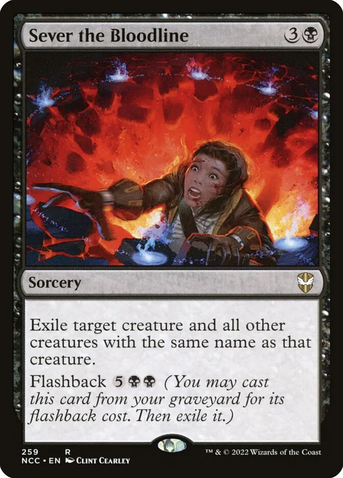 2022 New Capenna Commander Sever the Bloodline #259 rare card image