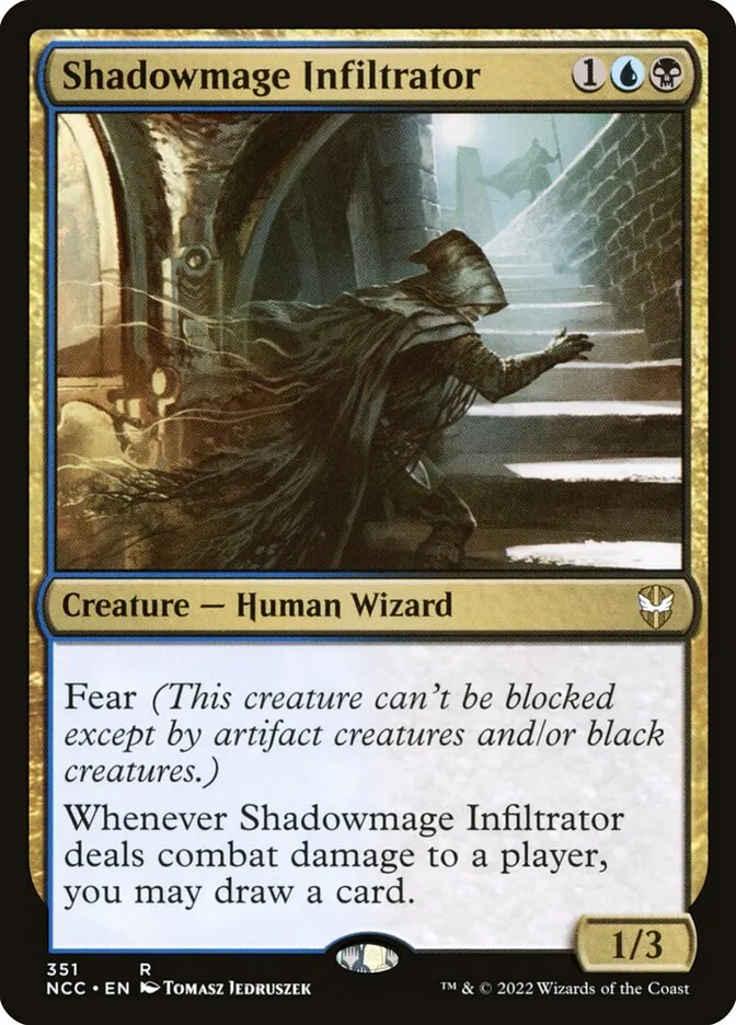 2022 New Capenna Commander Shadowmage Infiltrator #351 rare card image