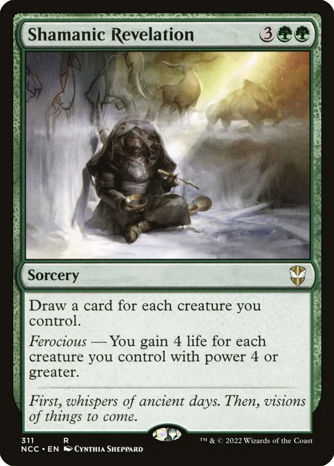 2022 New Capenna Commander Shamanic Revelation #311 rare card image
