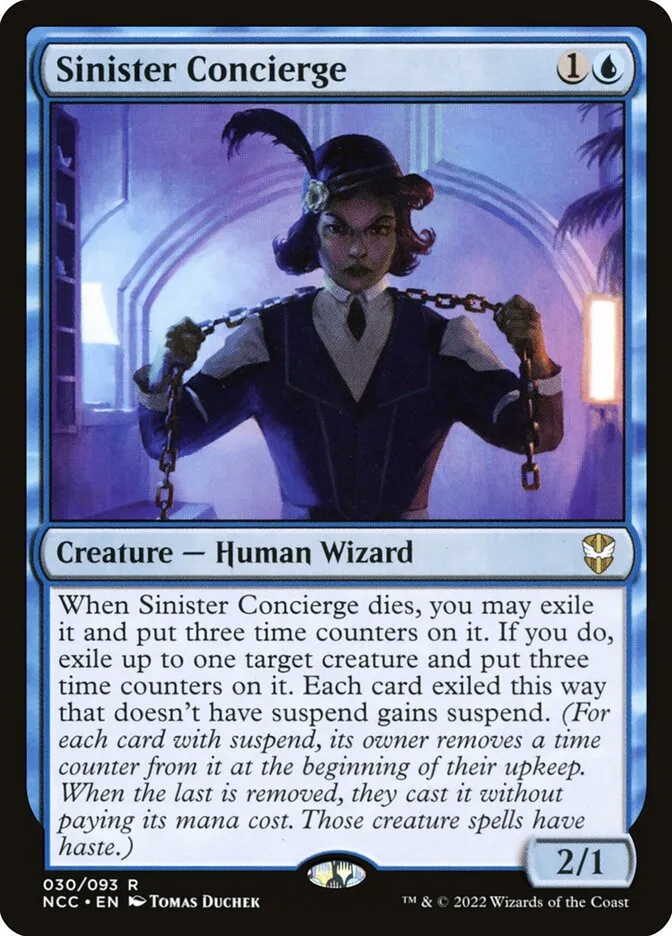 2022 New Capenna Commander Sinister Concierge #30 rare card image
