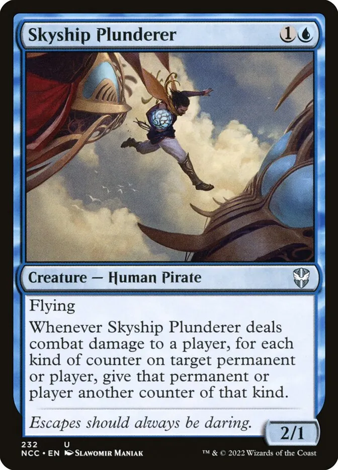 2022 New Capenna Commander Skyship Plunderer #232 uncommon card image