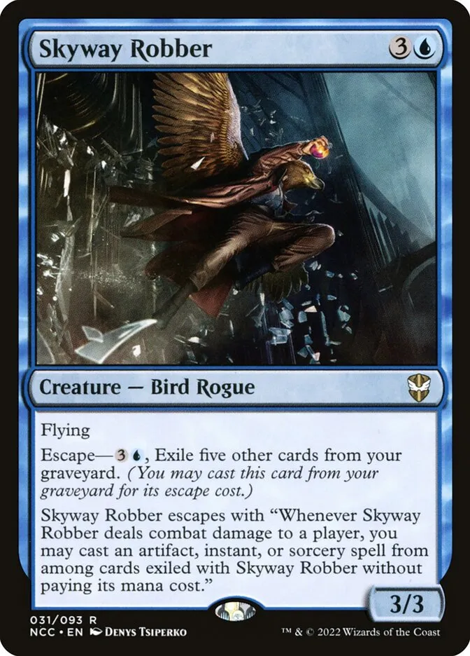 2022 New Capenna Commander Skyway Robber #31 rare card image