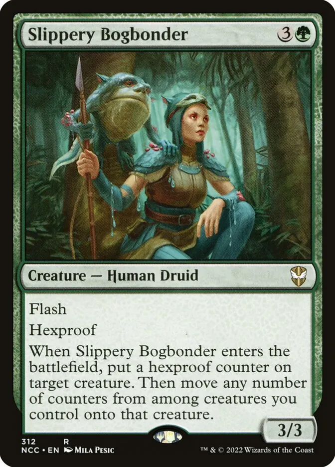 2022 New Capenna Commander Slippery Bogbonder #312 rare card image