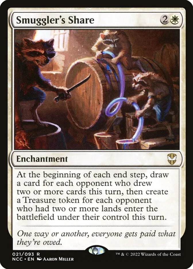 2022 New Capenna Commander Smuggler's Share #21 rare card image
