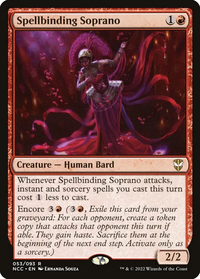 2022 New Capenna Commander Spellbinding Soprano #53 rare card image