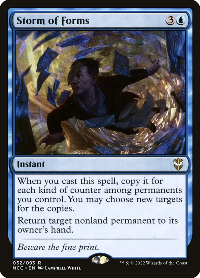 2022 New Capenna Commander Storm of Forms #32 rare card image