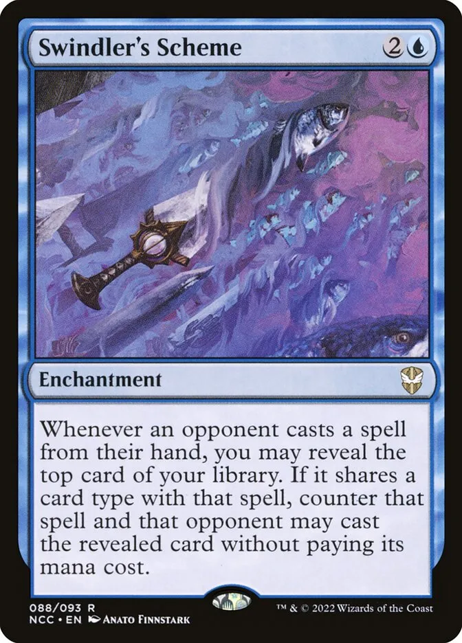 2022 New Capenna Commander Swindler's Scheme [Extended Art] rare #88 rare card image