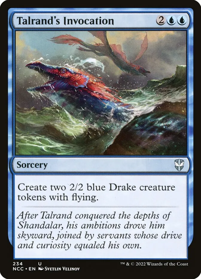 2022 New Capenna Commander Talrand's Invocation #234 uncommon card image