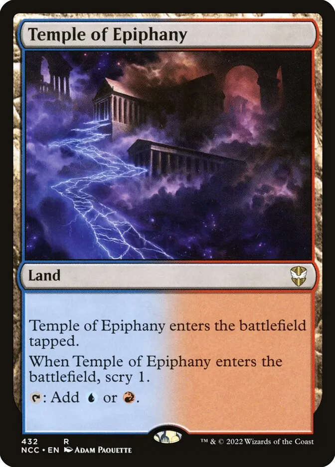 2022 New Capenna Commander Temple of Epiphany #432 rare card image