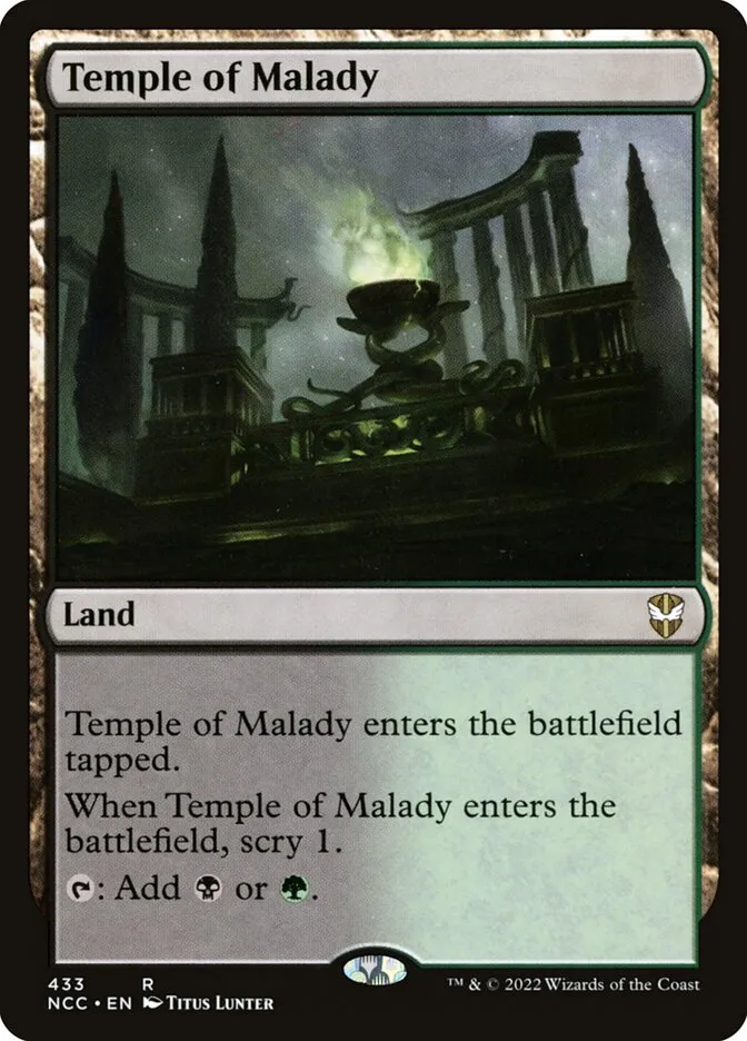 2022 New Capenna Commander Temple of Malady #433 rare card image