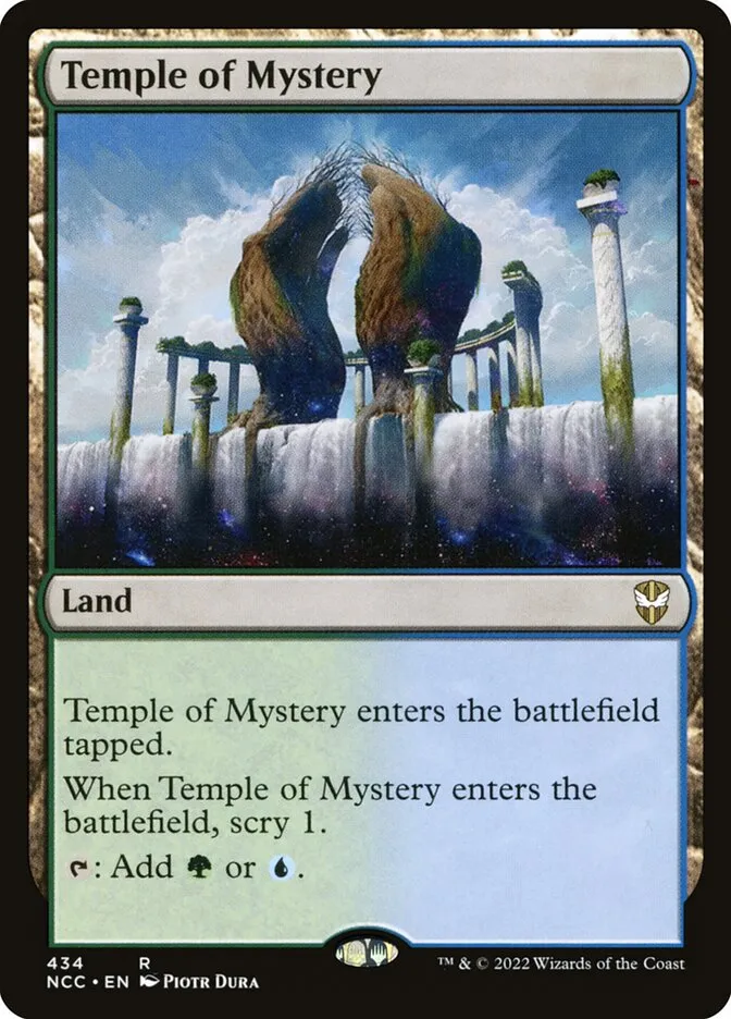 2022 New Capenna Commander Temple of Mystery #434 rare card image
