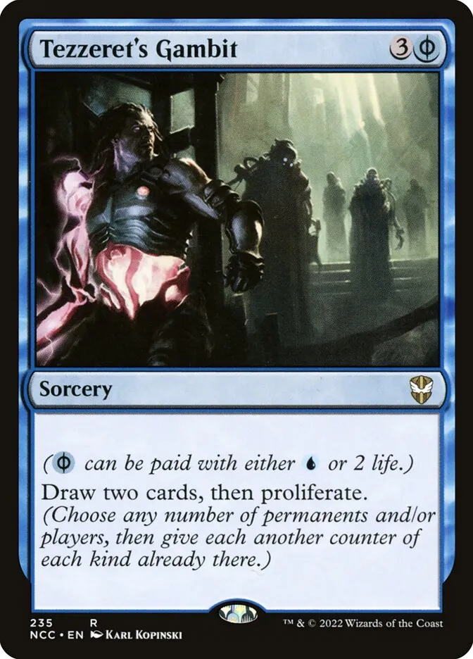 2022 New Capenna Commander Tezzeret's Gambit #235 rare card image