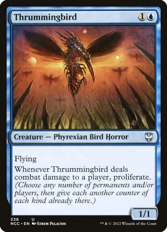2022 New Capenna Commander Thrummingbird uncommon #236 uncommon card image