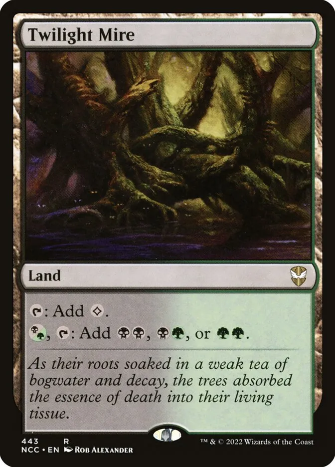 2022 New Capenna Commander Twilight Mire #443 rare card image