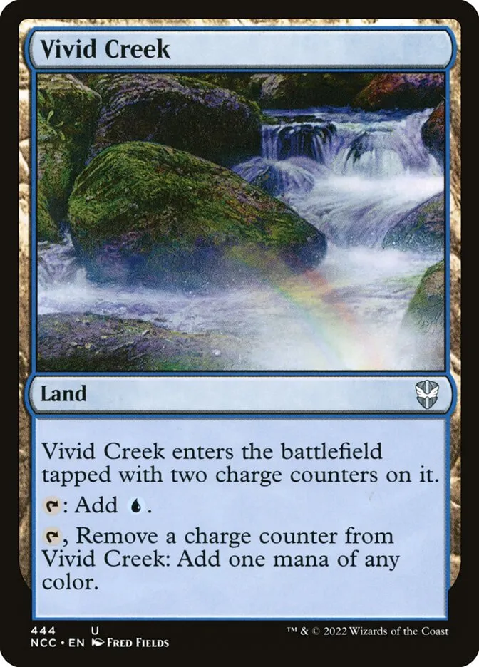 2022 New Capenna Commander Vivid Creek #444 uncommon card image
