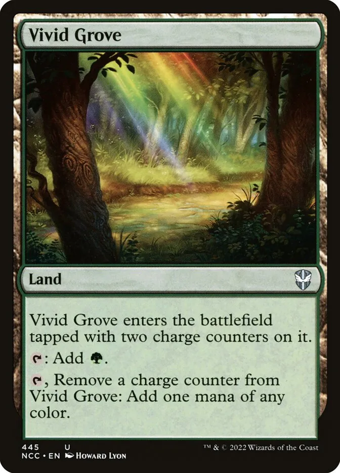 2022 New Capenna Commander Vivid Grove #445 uncommon card image