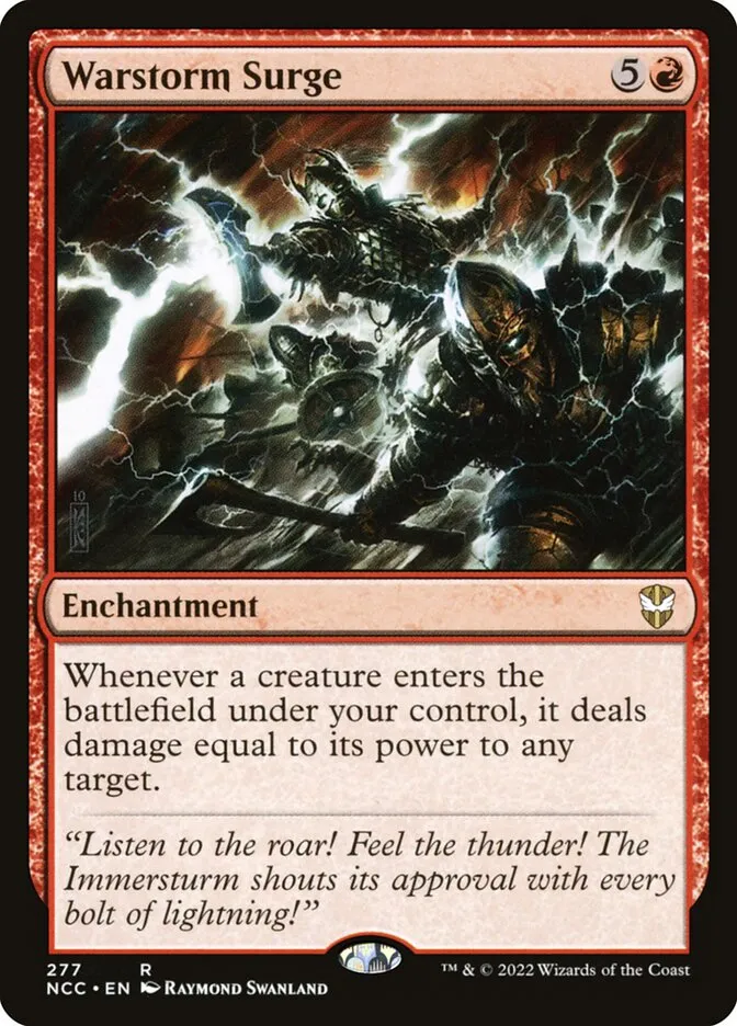 2022 New Capenna Commander Warstorm Surge #277 rare card image