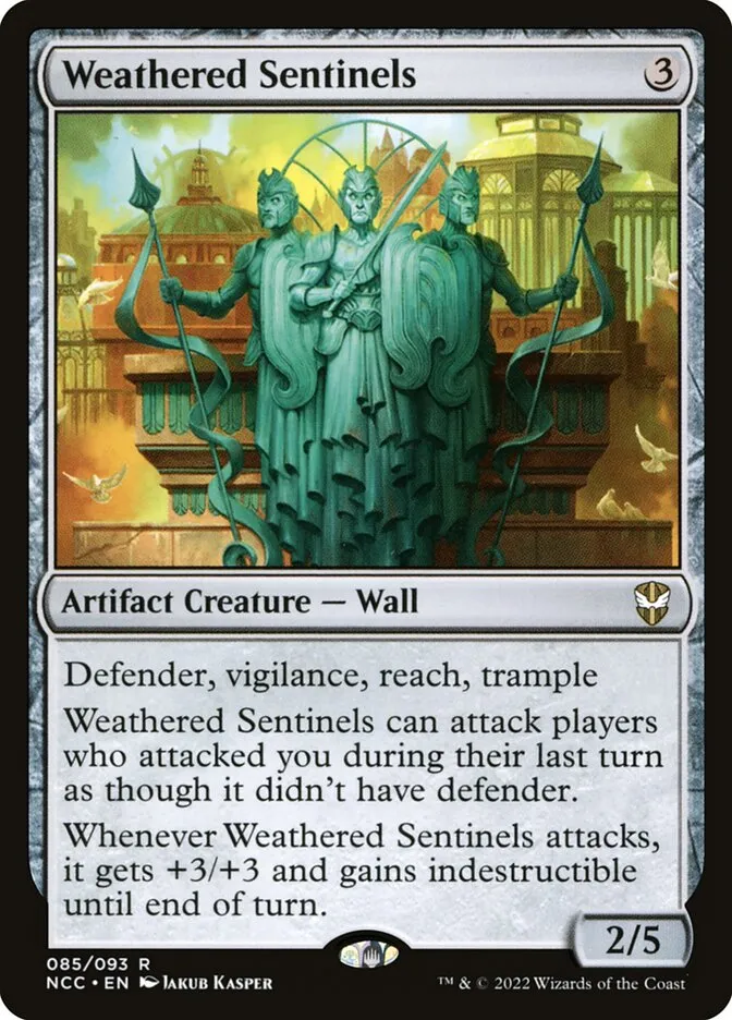 2022 New Capenna Commander Weathered Sentinels #85 rare card image