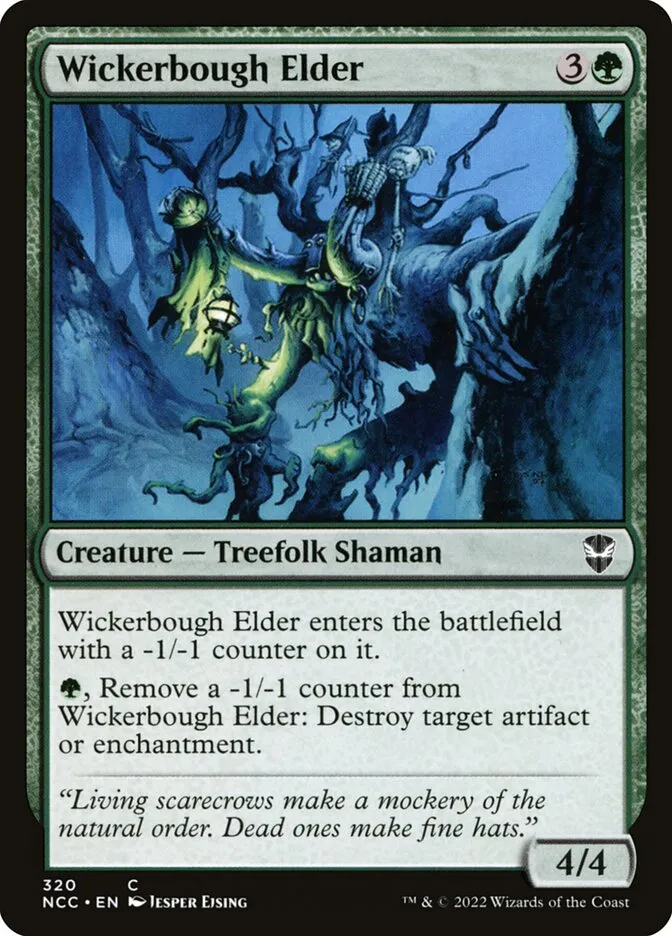 2022 New Capenna Commander Wickerbough Elder common #320 common card image