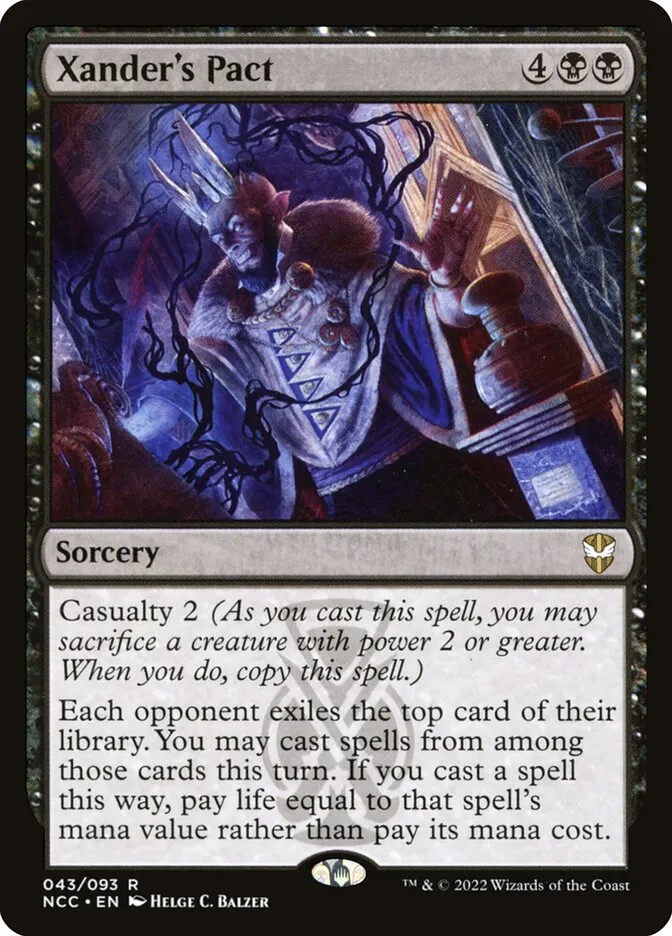 2022 New Capenna Commander Xander's Pact #43 rare card image