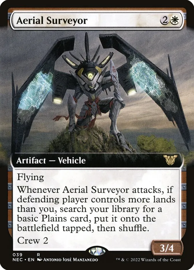 2022 Neon Dynasty Commander Aerial Surveyor rare #39 rare card image