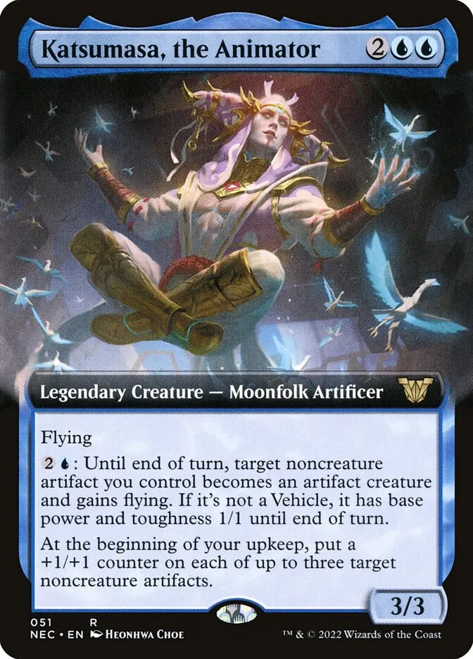 2022 Neon Dynasty Commander Katsumasa, the Animator rare #51 rare card image