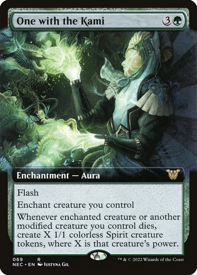 2022 Neon Dynasty Commander One with the Kami rare #69 rare card image