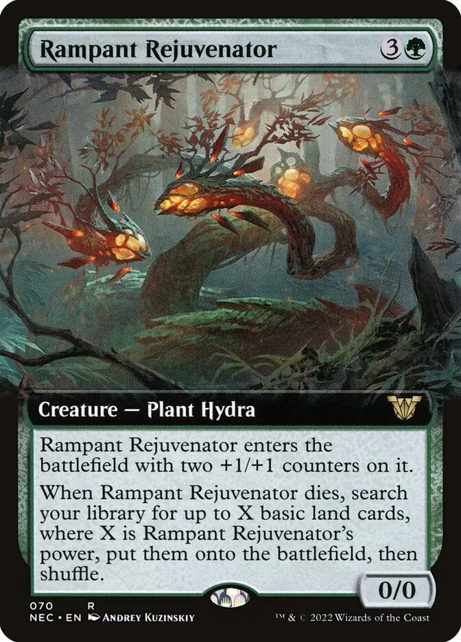 2022 Neon Dynasty Commander Rampant Rejuvenator rare #70 rare card image
