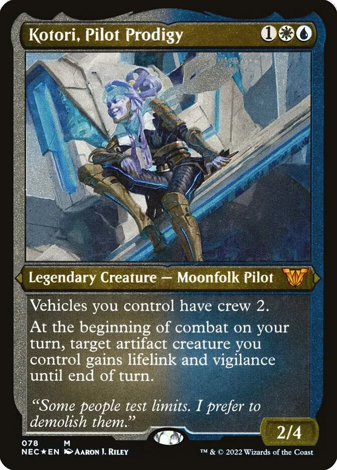 2022 Neon Dynasty Commander Kotori, Pilot Prodigy mythic #78 mythic card image