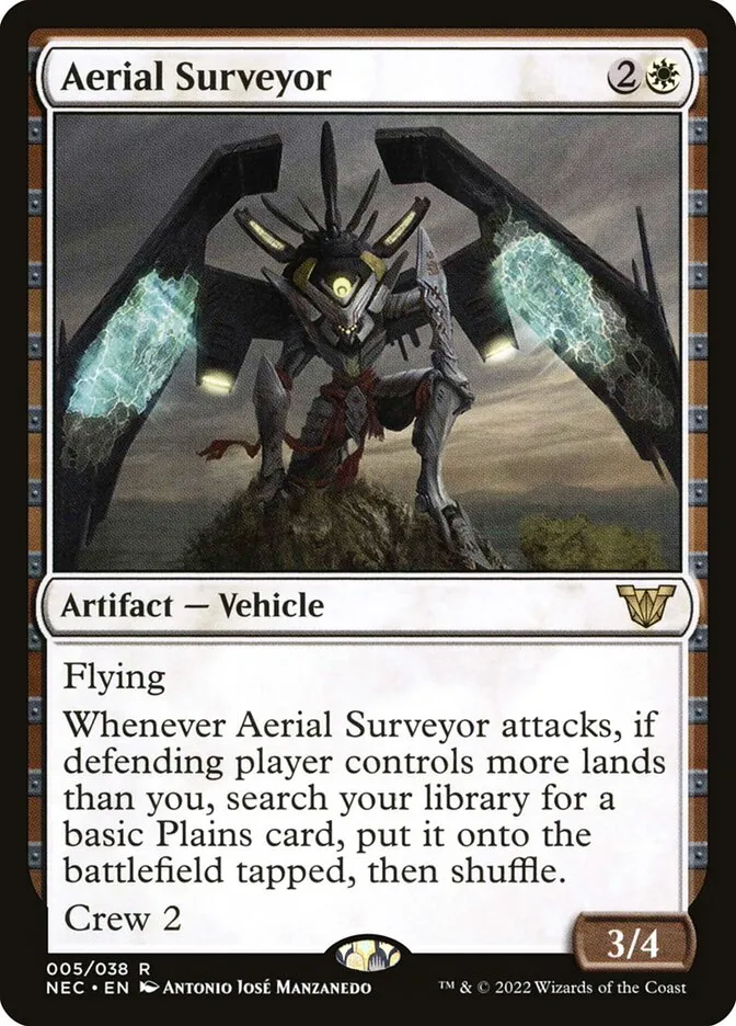 2022 Neon Dynasty Commander Aerial Surveyor rare #5 rare card image