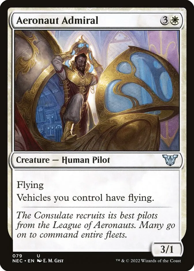 2022 Neon Dynasty Commander Aeronaut Admiral uncommon #79 uncommon card image