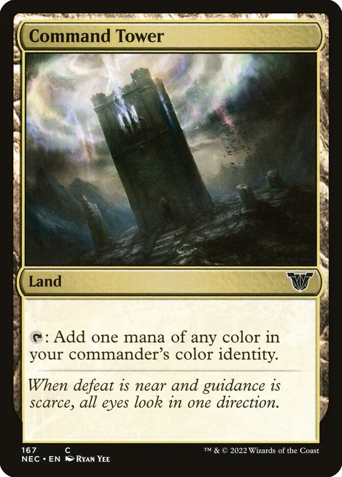 2022 Neon Dynasty Commander Command Tower common #167 common card image