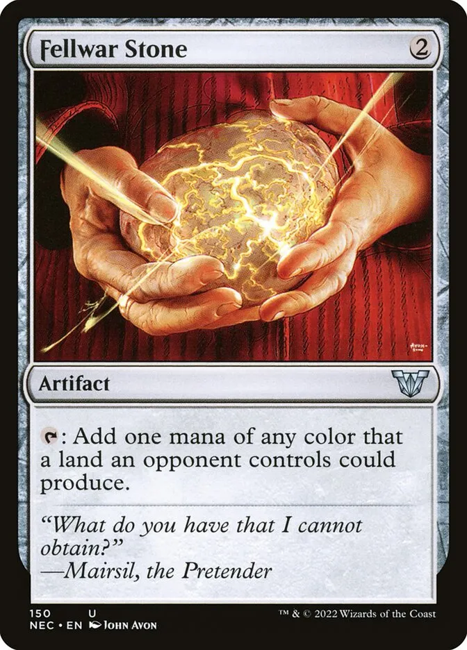 2022 Neon Dynasty Commander Fellwar Stone #150 uncommon card image
