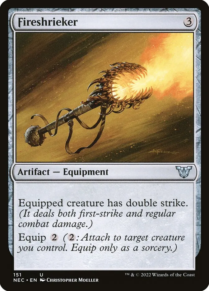 2022 Neon Dynasty Commander Fireshrieker #151 uncommon card image