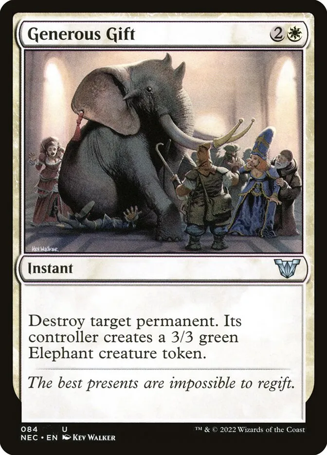 2022 Neon Dynasty Commander Generous Gift #84 uncommon card image