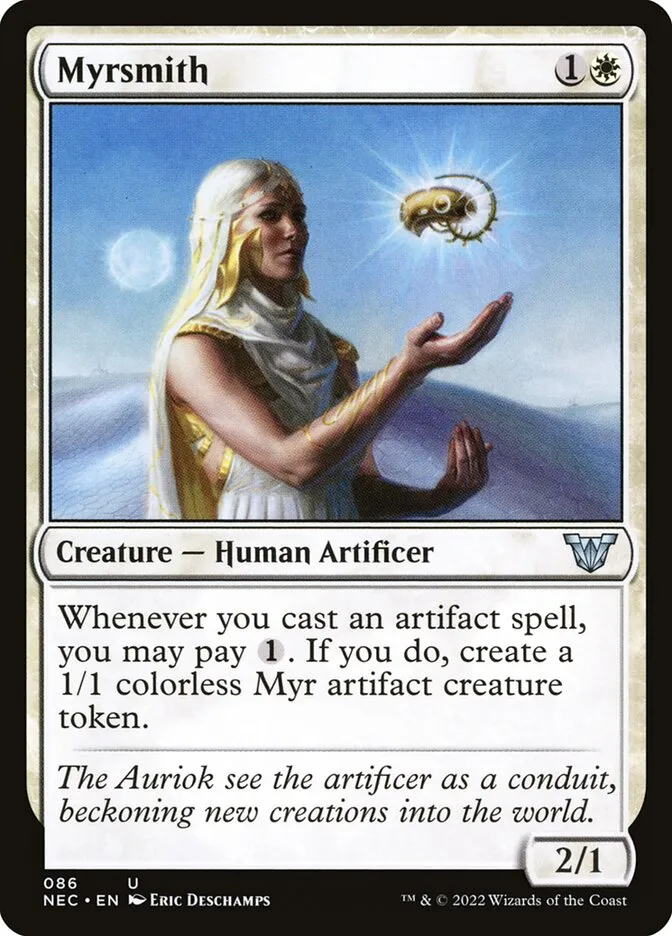 2022 Neon Dynasty Commander Myrsmith #86 uncommon card image