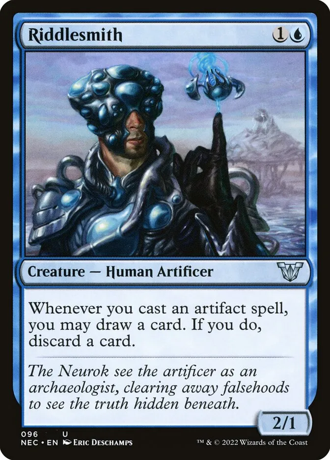 2022 Neon Dynasty Commander Riddlesmith uncommon #96 uncommon card image
