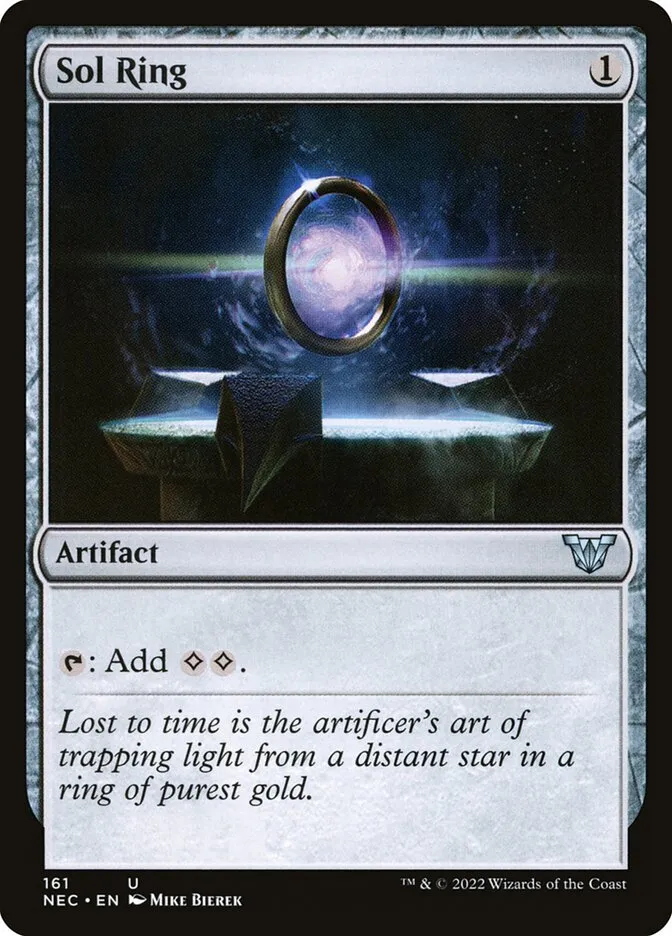 2022 Neon Dynasty Commander Sol Ring uncommon #161 uncommon card image