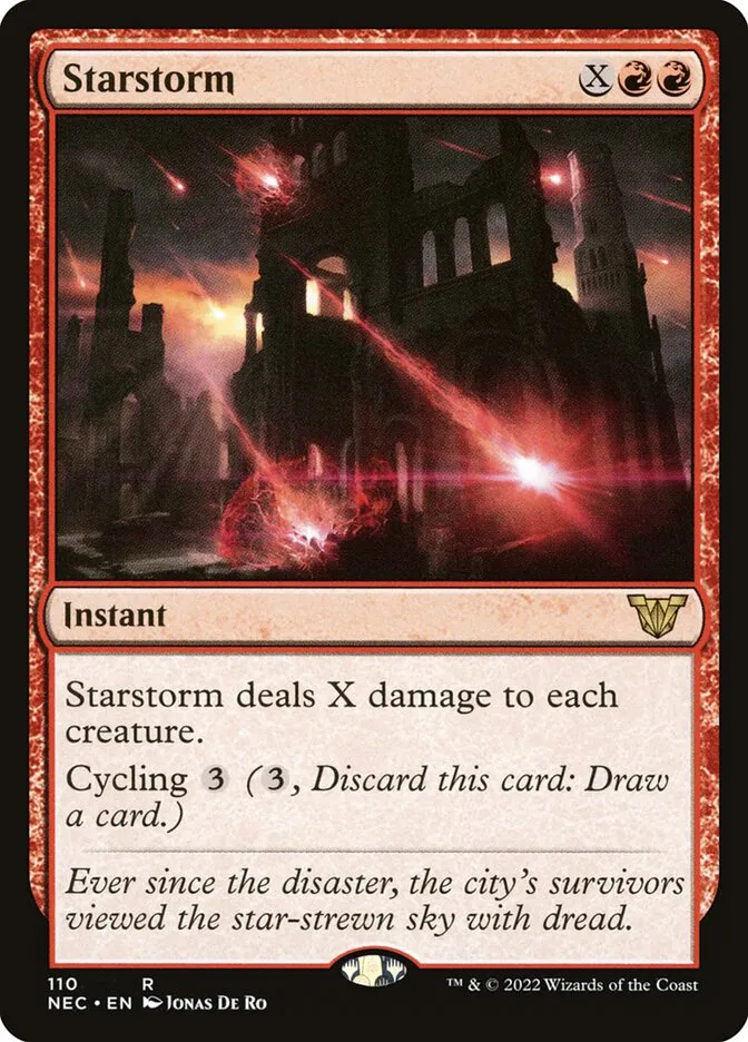 2022 Neon Dynasty Commander Starstorm #110 rare card image