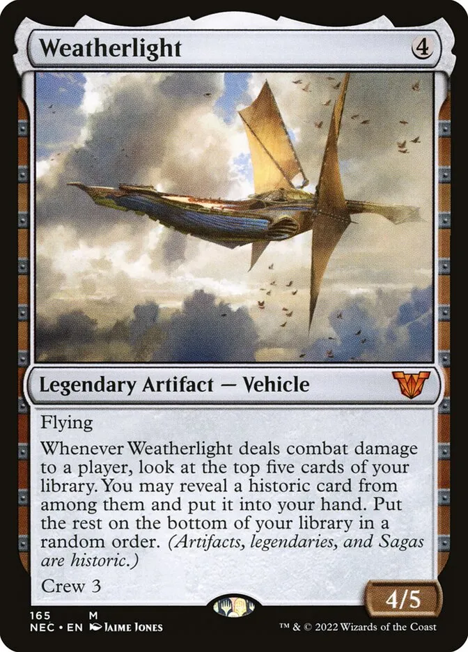 2022 Neon Dynasty Commander Weatherlight #165 mythic card image