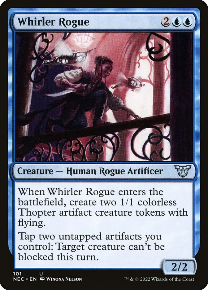 2022 Neon Dynasty Commander Whirler Rogue uncommon #101 uncommon card image