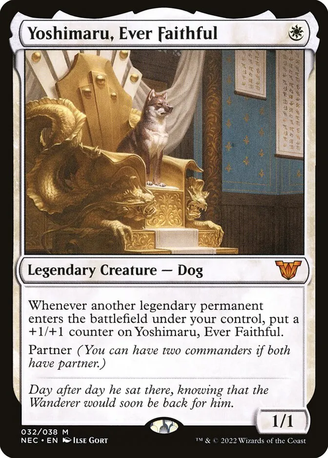 2022 Neon Dynasty Commander Yoshimaru, Ever Faithful mythic #32 mythic card image